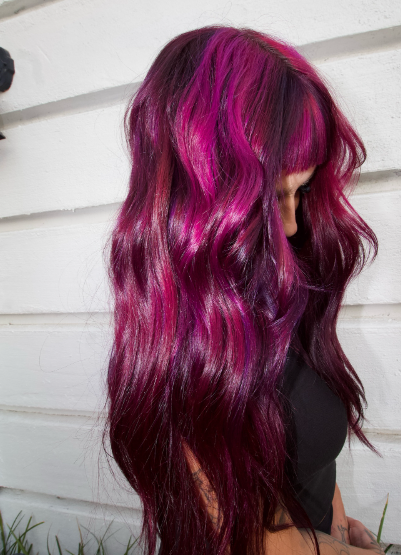 Vivid magenta color transformation