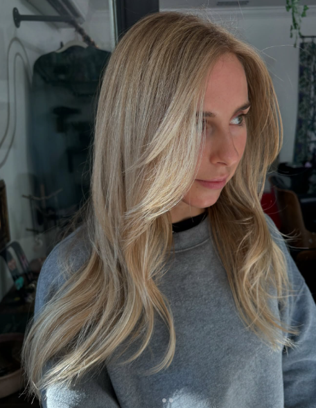 Bright blonde transformation